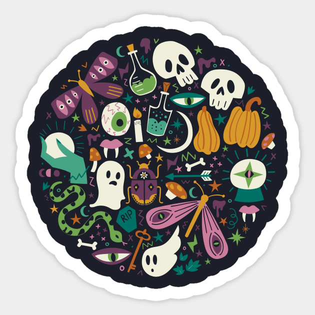 Spooky Night Sticker by Anna Deegan